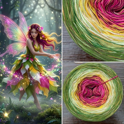Příze Čarovné klbko (4n) 1000m Pixie Dust Magic Ball 06
