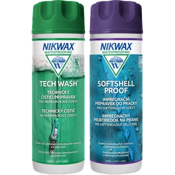 Nikwax Комплект от 2 части Twin Tech Wash / Softshell Proof Wash-In 300ml (0112P01)