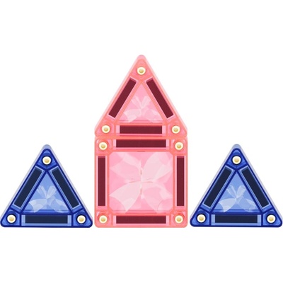 Cleverclixx Magnetická stavebnice mini - cestovní PASTEL (28 ks) – Hledejceny.cz