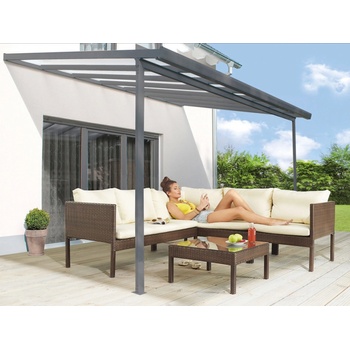 Gutta Terrassendach Original 4,26 x 3,06 m antracit