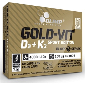 Olimp Gold-Vit D3+K2 Sport Edition, 60 Capsules