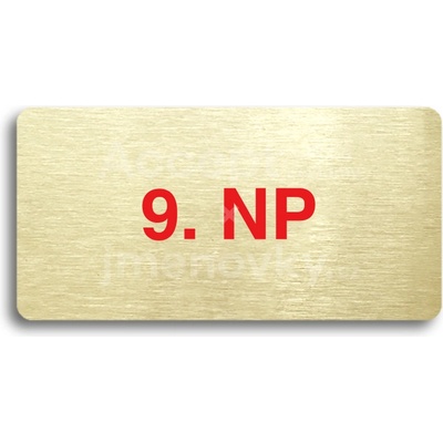 ACCEPT Piktogram 9. NP - zlatá tabulka - barevný tisk bez rámečku
