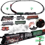 Jokomisiada Electric railway train 185x99cm smokes steam sound effect RC0622