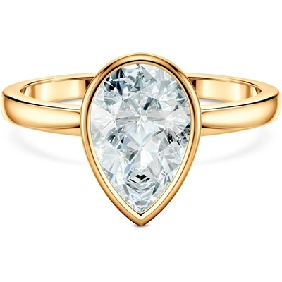 SAVICKI Годежен пръстен Pure: злато, лабораторен диамант с шлифовка "капка