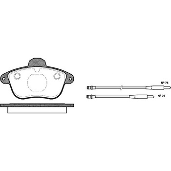 Sada brzdových platničiek kotúčovej brzdy REMSA 0401.04