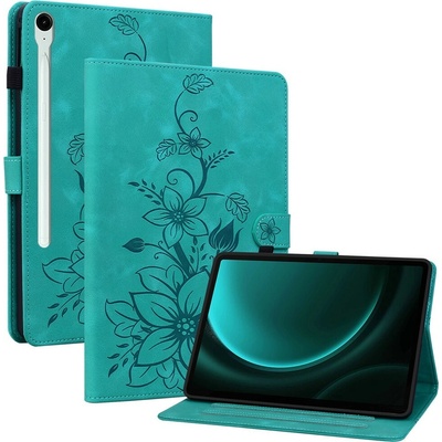 Vsetkonamobil 129936 ART LILY Zaklápacie puzdro pre Samsung Galaxy Tab S9 FE / Tab S10 FE / Tab S10 Lite zelené