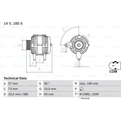 Alternátor BOSCH 0 986 082 200