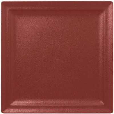 RAK Porcelain Neofusion talíř čtvercový tmavě červený 30 × 30 cm
