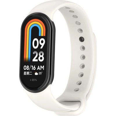 VSECHNONAMOBIL 87178 SILICONE Vyměnitelný řemínek pro Xiaomi Smart Band 9 šedobílý