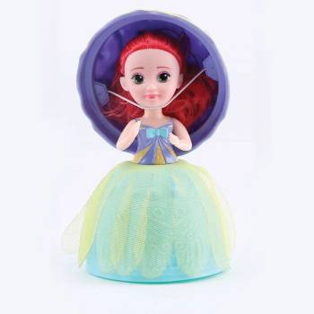 Кукла сладолед Мелба с четка - синя + лилаво gelato