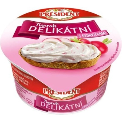 Président Delikátní Tvaroh Ředkvička 125 g