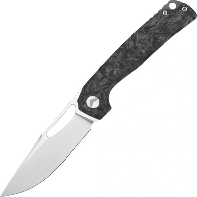 FerraMonster Ferrox M390 Hand Rubbed Satin with Black CF + Titanium handle FM23006-B