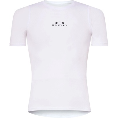 Oakley Мъжка фланелка с къс ръкав за колоездене Oakley Endurance Base Layer S/S Cycling jersey - White - размер XS (056-3978-0211)