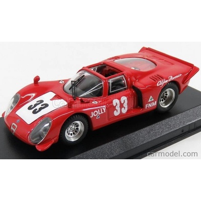 Best model Alfa romeo 33.2 N 33 Winner 3h Rio De Janeiro 1969 C.pace Červená Bílá 1:43
