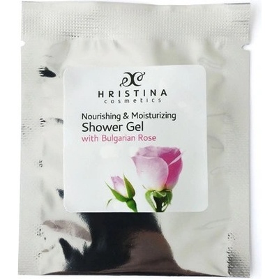 Hristina prírodný výživný a hydratačný sprchový gél bulharská ruža 5 ml