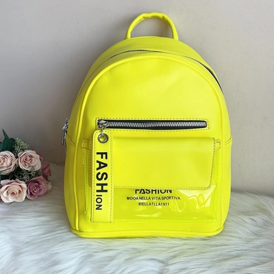 Неоново Жълта Дамска Чанта - Модел 8813