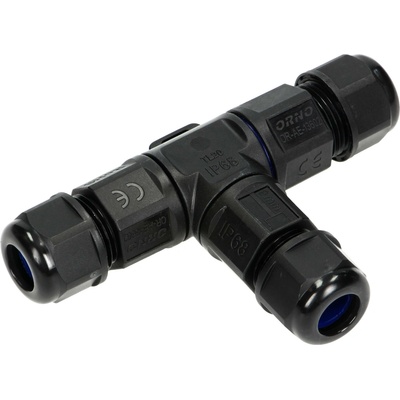 Kabelový konektor T IP68 3x4 mm 450V/25A