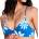 Roxy Дамско бикини горнище Roxy Women's PT Essentials Athletic Tri Bikini top - Dutch Blue Flower Soul (150-6331-0213)