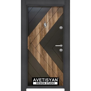 Image 1 of Haska Входна врата art 01 - Антрацит Седир (цена без монтаж)