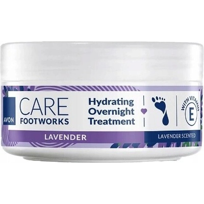 Avon Footworks nočný krém na nohy s vôňou levandule 150 ml
