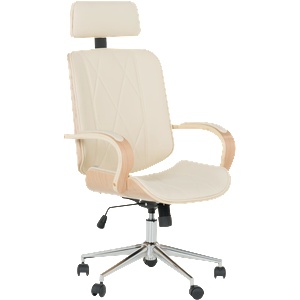 Carmen Президентски офис стол Carmen 6404 - бук-крем (3520061_2) - tierradesign