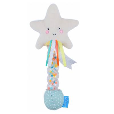 Бебешка мека дрънкалка на стик Taf Toys - Звезда (TT12645)