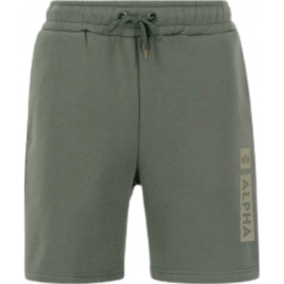 Alpha Industries ALPHA PP short teplákové šortky dark olive zelená