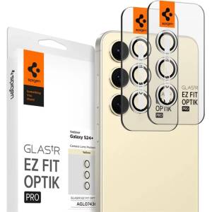 SPIGEN Glass tR EZ Fit Optik Pro 2 бр, жълт - Samsung Galaxy S24+