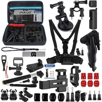 Puluz 53 in 1 Accessories Ultimate Combo Kits for sports cameras PKT09