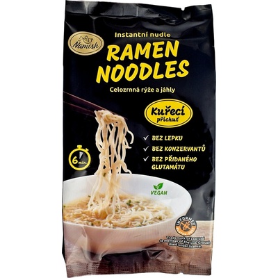 Ňamish Instantné rezance celozrnná ryža a pšeno kuracie bez lepku 57 g