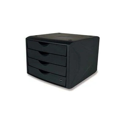 Helit The Green Chameleon H6429595 zásuvkový box 4 zásuvky černý A4 – Zboží Dáma