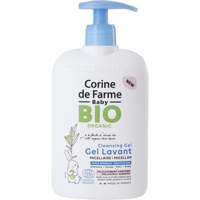 Corine de Farme Baby Bio Organic 2v1 mycí gel na vlasy a tělo pro děti dávkovač 500 ml