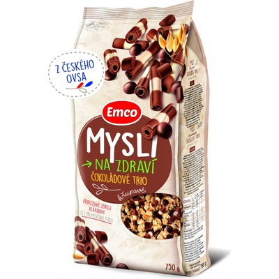 Emco Mysli Křupavé Čokoládové trio 750 g – Zboží Dáma