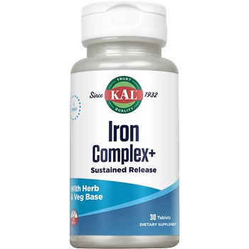 KAL Железен комплекс+ бавно освобождаване 25 mg - 30 таблетки
