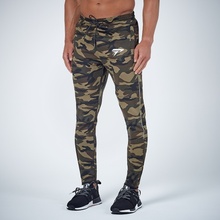 Physiq pánské tepláky PerformLite Camo Bottoms Camo zelené