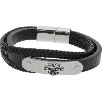 Ewena Kožený náramek Harley Davidson KD123