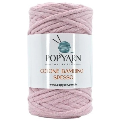 POPYARN Příze Cotone bambino spesso B205 - růžová, 250g 75m