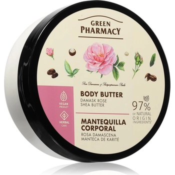 Green Pharmacy Damask Rose & Shea Butter Body Butter интензивно хидратиращо масло за тяло 200ml