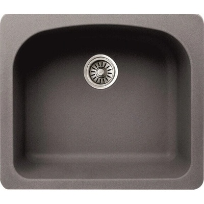 Inter Ceramic Гранитна мивка icgs 8302 gray - за монтаж върху плот (icgs 8302 gray)