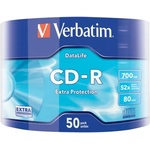 Verbatim CD-R, 700 MB, 52x, със защитно покритие, 50 броя, фолирани (043787)