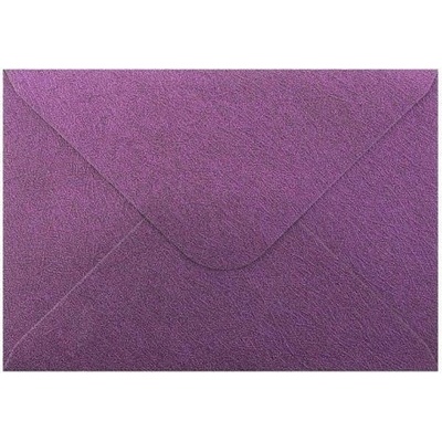 Obálka C6 11,2x15,8 cm metalická s ražbou, fialová