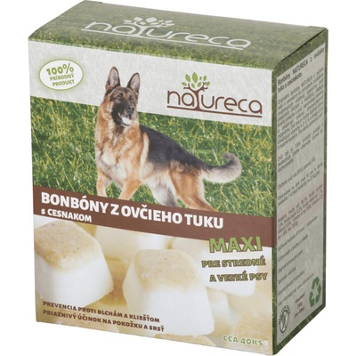 Natureca bonbony z ovčího tuku s česnekem Maxi 250 g