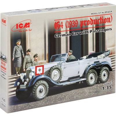 ICM Mercedes Benz G4 1935 Soft Top Snap Fit Kit 1/72