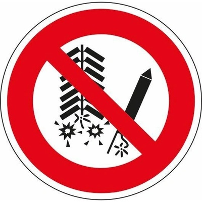 Zákaz používání zábavné pyrotechniky, Fólie Ø 10 cm