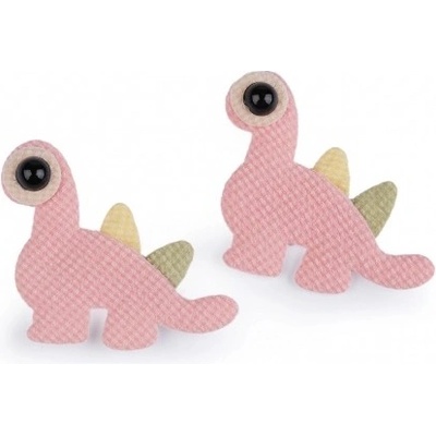 Aplikace / nášivka dinosaur - růžovýus