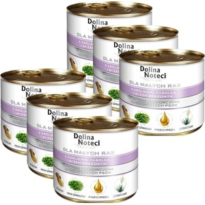 Dolina Noteci PREMIUM за малки породи с заек, боб и ориз 6x185 г