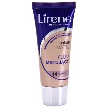 Lirene Nature Matte matující fluidní make-up pro dlouhotrvající efekt 14 Caramel 30 ml