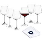 Leonardo home PUCCINI burgundy glass (set of 6) incl. polishing cloth Dishwasher-safe wine glasses (730 ml) Shockproof & suitable for everyday use 040981 (040981)