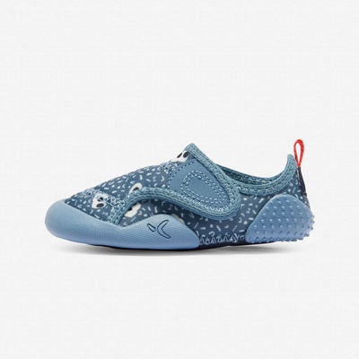 DECATHLON Detská obuv 580 na cvičenie modrá