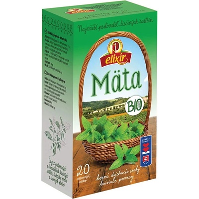 Agrokarpaty Bio Máta peprná bylinný čaj čistý přír. produkt 20 x 2 g